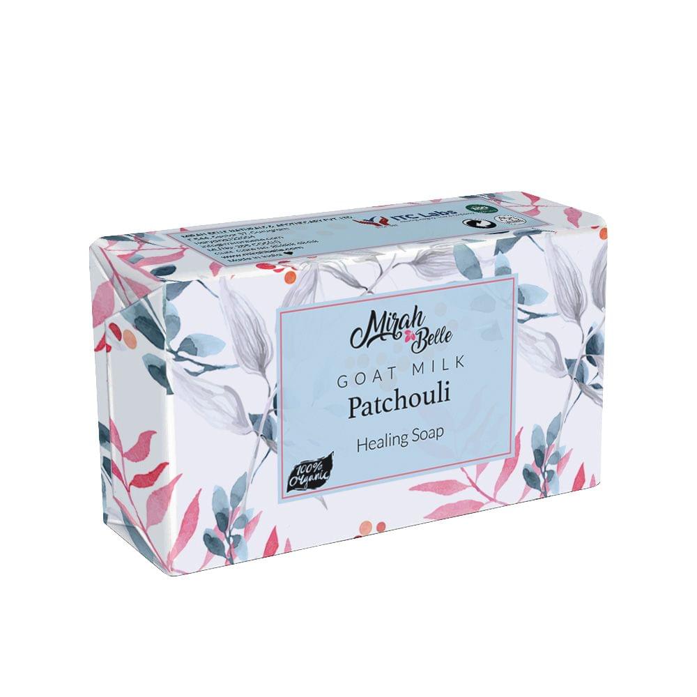 Goat Milk Patchouli Healing Soap Bar - Natural Organic 125 gms
