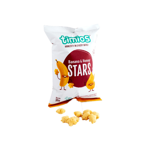 Stars Banana & Honey Kids Snacks - Pack of 12