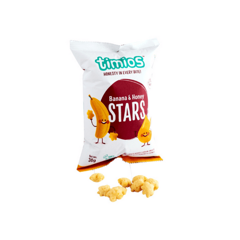 Stars Banana & Honey Kids Snacks - Pack of 12