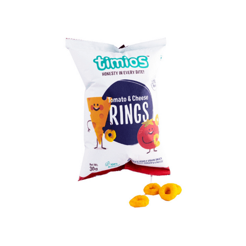 Rings Tomato & Cheese Kids Snacks - Pack of 12