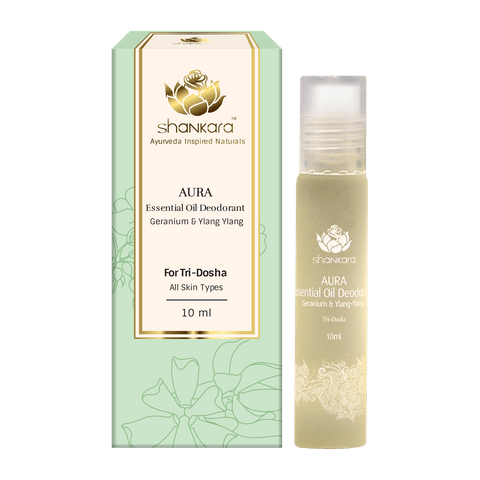 Aura Essential Oil Deodorant - Geranium & Ylang Ylang - 10gm