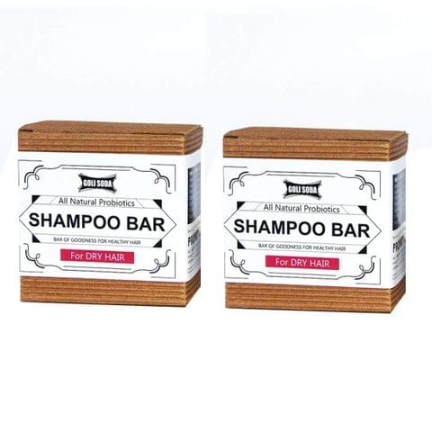 All Natural Probiotics Shampoo Bar For Dry Hair 90 gms (Pack of 2)