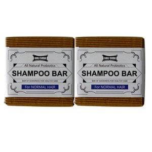 All Natural Probiotics Shampoo Bar for Normal Hair 90 gms (Pack of 2)