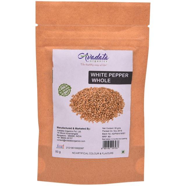 White Pepper Whole 50 gms