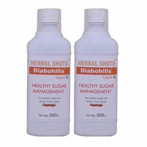 Diabohills Herbal Shots 500ml (Pack of 2)