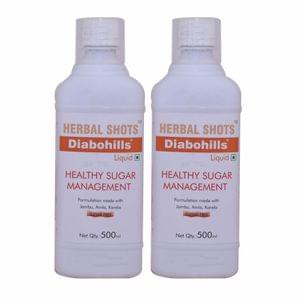 Diabohills Herbal Shots 500ml (Pack of 2)