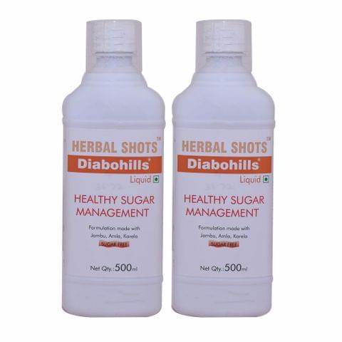 Diabohills Herbal Shots 500ml (Pack of 2)