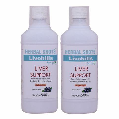 Livohills Herbal Shots 500ml (Pack of 2)