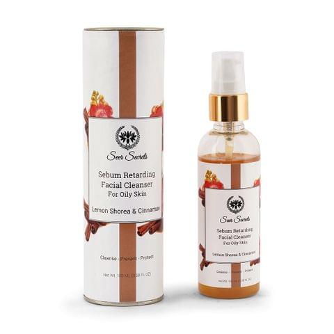 Sebum Retarding Facial Cleanser for Oily Skin - Lemon Shorea & Cinnamon, 100 ml