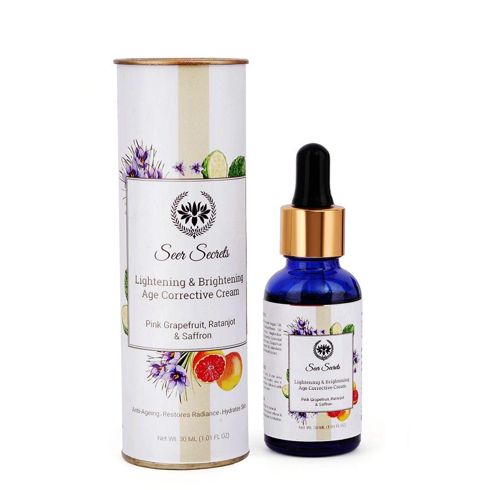 Lightening & Brightening Age Corrective Serum - Pink Grapefruit, Ratanjot & Saffron, 30 ml