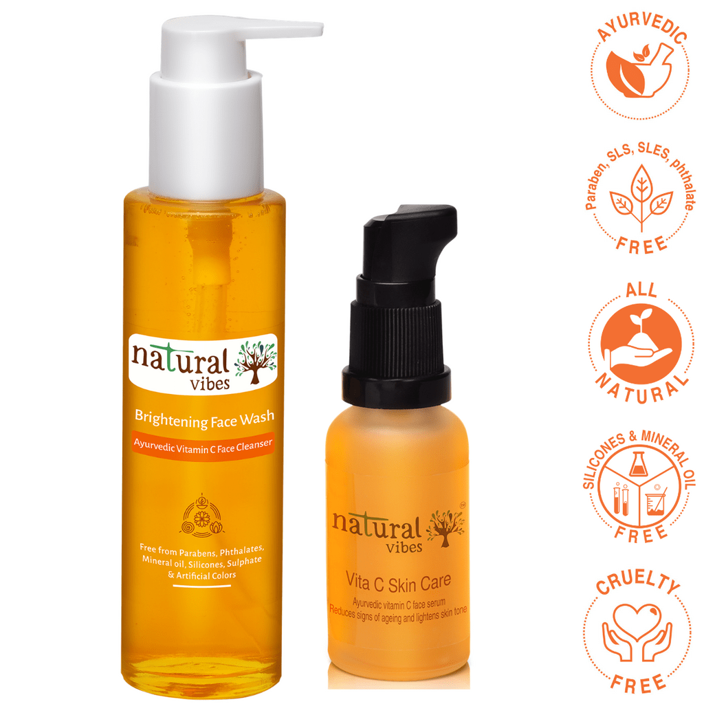 Ayurvedic Vitamin C Brightening Skin Care Regime Combo