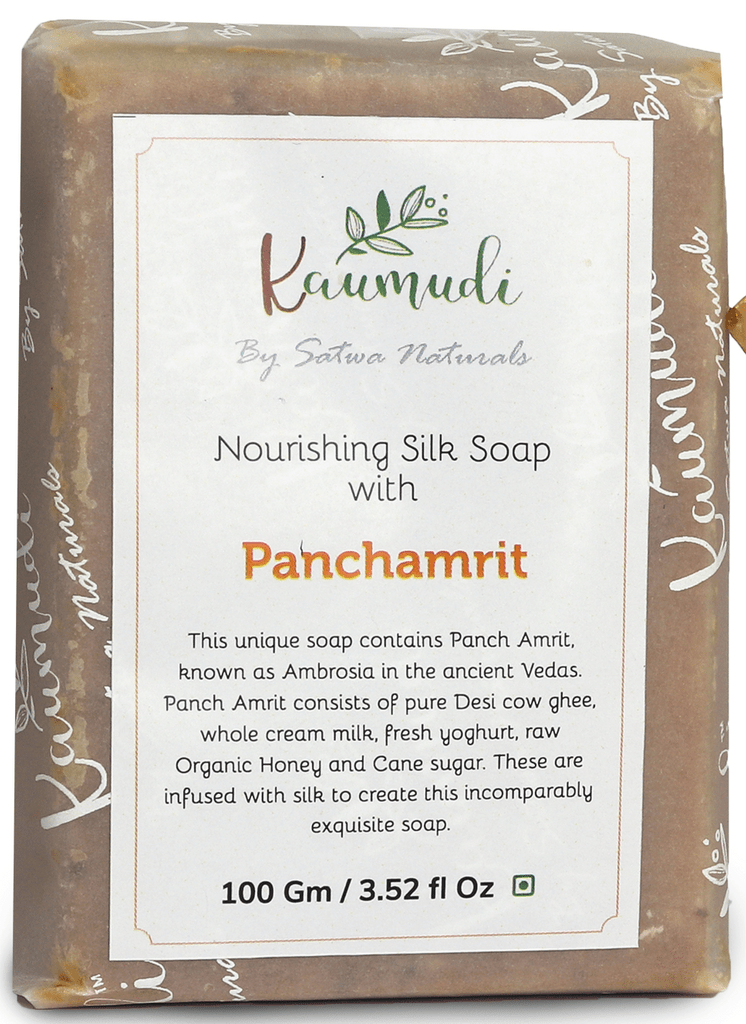 Nourishing Silk Soap with 100x washed Ghee, Panchamrit 100gm