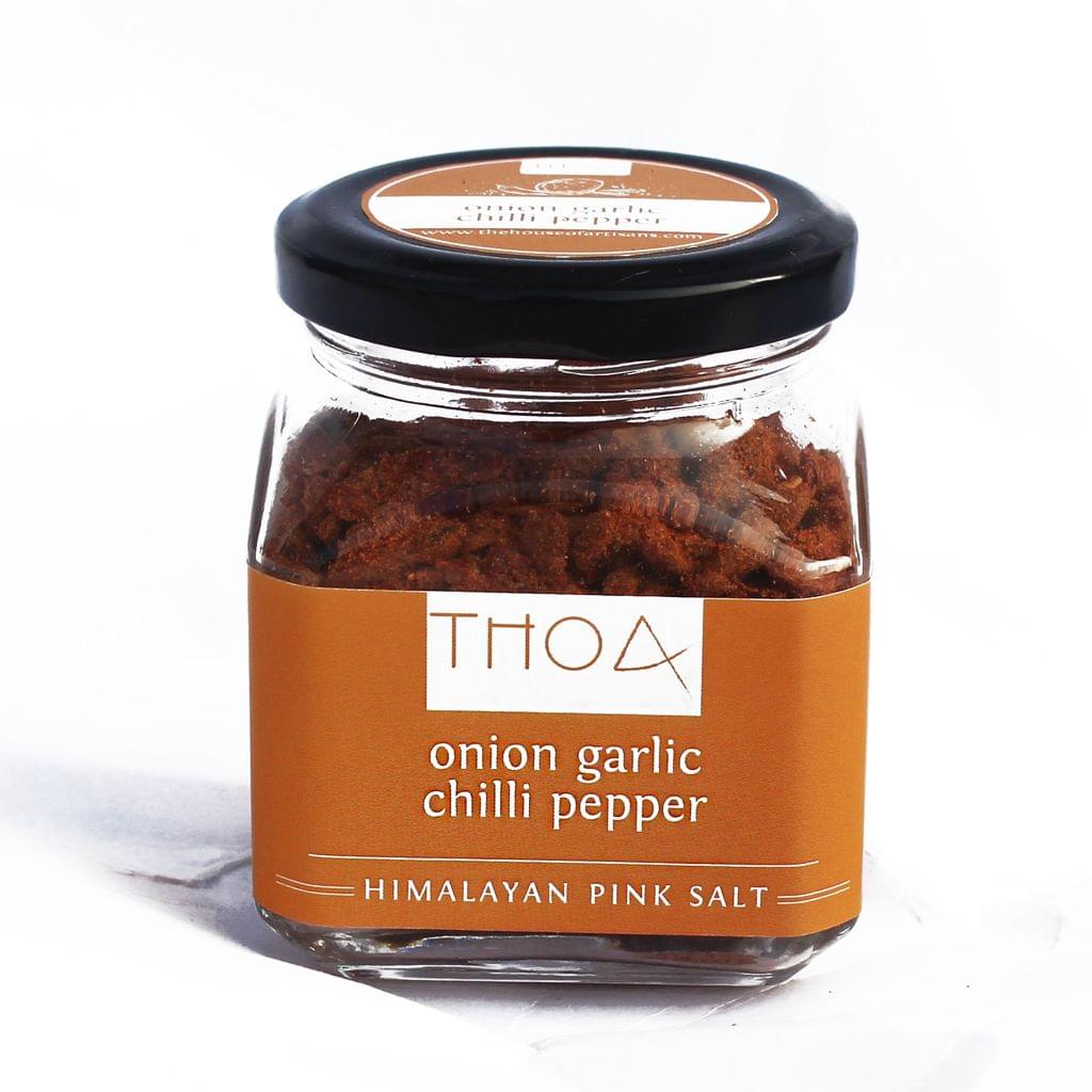 Onion Garlic Chilli Pepper Himalayan Pink Salt- 175g