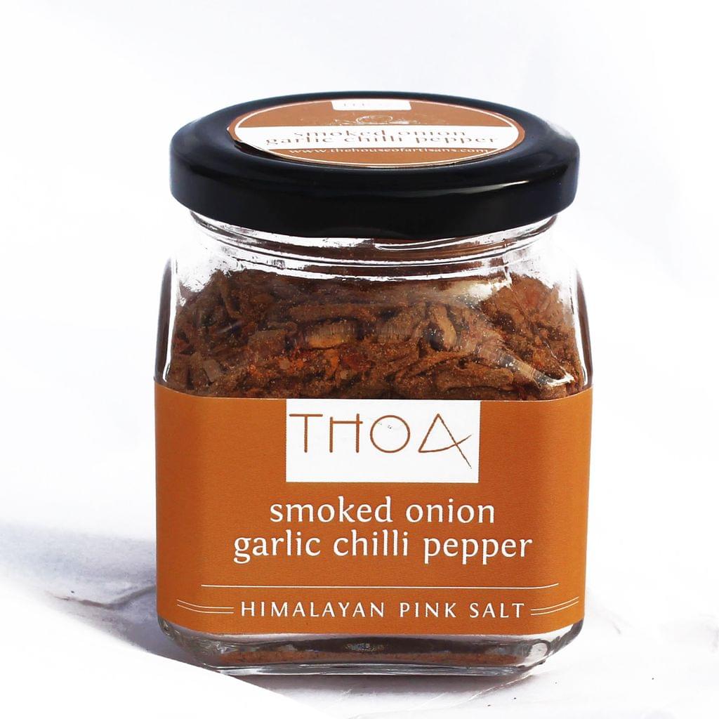 Smoked Onion Garlic Chilli Pepper Himalayan Pink Salt- 175g